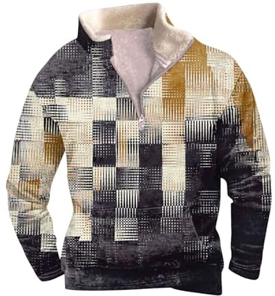KONG JIMFAN Grauer Pullover Jacke Sweat Weißes Thermoshirt Herren Glänzende Jacke Herren RAF Camora Tshirt Behavior Hoodie Cold Shoulder Crisscross Tunic Sweater Teenager Kleidung(Yellow,XXL)