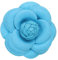 PATIKIL Broches en Forme de Fleur de Camélia, Broches Vintage en Tissu Faites à La Main pour Femmes, pour Chapeau, Robe, Chemise, Cravate, Corsage, Bleu