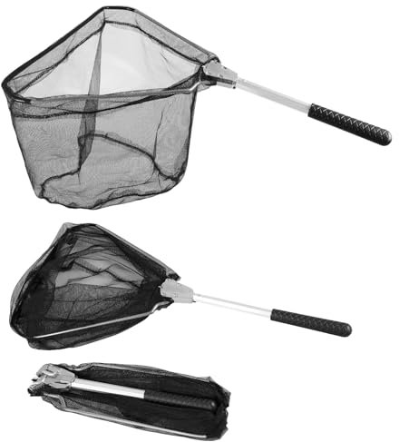 Small Fishing Landing Net, Fishing net Freshwater for Kids Men Women, Extend to 20.5 Inches