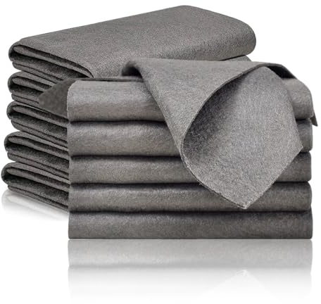 Dfuqanb 12 Stück Domkan Verdicktes magisches Reinigungstuch, Magisches Reinigungstuch, Fensterputztücher streifenfrei, für Fensterspiegelwagen Badezimmer Küche (30 x 30 cm)