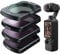 TELESIN Magnetic Lens Fitler Kit for DJI Osmo Pocket 3, 4-Pack CPL ND16 ND64 ND256 Neutral Density Polarizing HD Ultra Thin Corning Glass Lens Filter Lens Protector Bundle Kit for Pocket 3 Accessories