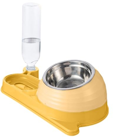 Cuenco de comida para gatos, juego de cuencos de agua y comida para mascotas, platos elevados para comida para gatos, plato para mascotas en forma de caracol, plato elevado para gatos para alimentos