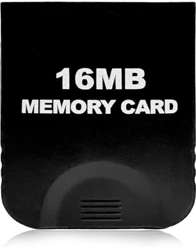 OMYZERO 16MB (251 Blocks) Gamecube Memory Card for Gamecube and Wii | Black, Durable ABS, High Speed, Plug-and-Play, Stores Multiple Game Saves, Compatible For Gamecube/Wii RVL-001
