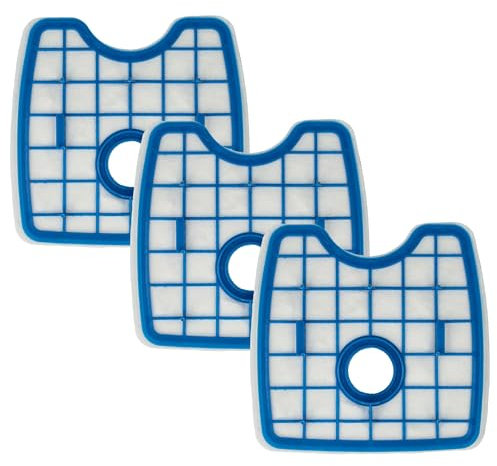 vhbw set da 3x filtri compatibile con Philips SmartPro Active FC8815, FC8814, FC8813, FC8812, FC8811, FC8810 robot aspirapolvere - unità filtrante