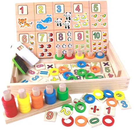 Alasum Kasten Lernspielzeug zählen Gehirnspielzeug mathespielzeug für Kinder Lernspielzeug zum Zählen travel Toys zabawki stymulujące rozwój Schulbedarf Lernspielzeug für Kinder