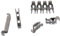 Geschirrspüler Unteres Rack Flip Tynes Kunststofflager Clips Kit Halterungen Set Kompatibel mit Bosch Siemens 00611472
