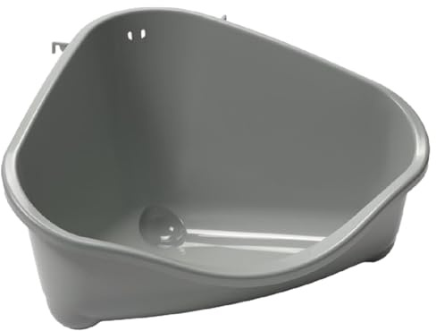 MODERNA Grand bac à litière d'angle Olive 49 cm