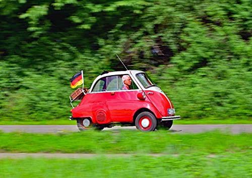 CALVENDO Poster 118,9 x 84,1 cm Querformat BMW Isetta 250 BRD 1962, Poster DIN A0 quer| Bilder, Kunstdruck, Wandbild, Wanddeko, Prints ohne Rahmen