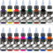 DLD 16 Flaschen Körper Tattoo Tinte Set Professionelle Bequeme Version Berühmte Tattoo Pigment Universal Vollfarb Tattoo Tinte Vegan Non-Toxic Haut Safe Permanent Tattoo Supplies (15ml pro Flasche)