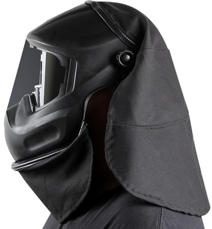 NICENEEDED Welding Helmet Cover, Helmet Extended Head Back Cover, Welder Neck Guard with Press Fit Seal Welding Hood Accessories for Most Welding Helmets Head Wrap
