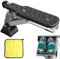 Marchepied de porte de voiture, noir, pliable, avec coussin tampon, accessoires tout-terrain, universel pour toit de voiture, capacité de charge de 250 kg, convient pour les véhicules avec piège de