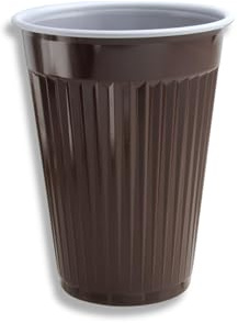 PACKEO 500/1000/2000/3000/5000 stk. Thermobecher, Automatenbecher, 180 ml braun, Kunststoff, Kaffeebecher, Heißgetränkebecher, Wiederverwendbar, Vakuumisoliert, Klassiker, Gastronomie, Kioske (500)