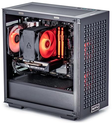 BALTIC DATA NITU Gaming PC | AMD Ryzen 5-8400F + RTX 5050 8 Go | 16 Go DDR5 | SSD NVMe 1 to | Windows 11 Home | PC Gamer 1080p Raytracing | 650W Bronze | Unité Centrale Haute Performance