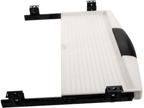 Artibetter Support Clavier sous Bureau Abs avec Tiroir Coulissant Plateau Clavier Compact et Robuste Réduit Bruit et Optimise Espace pour Bureau Ergonomique