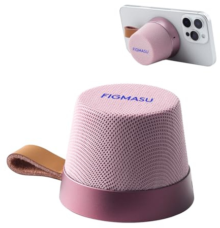 FIGMASU Bluetooth Speakers Magnetic Mini Portable, Phone or Tablet Stand Wireless Speakers Lightweight Small But Loud, Waterproof Speakes for Travel, Bike, Outdoors, Shower, His/Her Birthday Gift