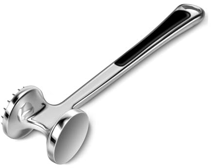 CNMZGJ Meat Tenderizer Hammer Zinc Alloy Meat Tenderiser Spiked & Flat Hammer Metal Mallet for Tenderizing Steaks Beef Meats Chicken Cutlet Kitchen Cooking BBQ Accessories