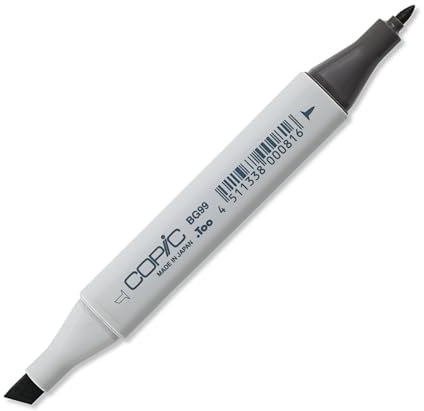 COPIC Classic Marker Typ BG - 99, Flagstone Blue, professioneller Layoutmarker, mit einer breiten und einer feinen Spitze