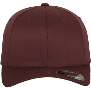 Flexfit Unisex 6277-Flexfit Wooly Combed Flexfit Wooly Combed, maroon, L/XL