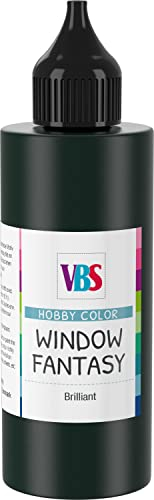 VBS Window Color 85ml Fensterfarbe Glasmalfarbe Malfarbe viele Farben Kontur-Schwarz