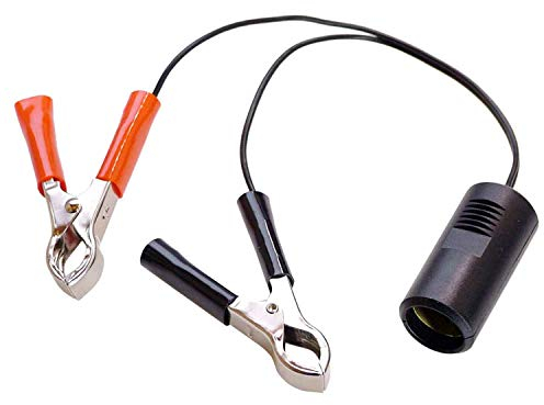 as - Schwabe Camping Batterieadapter mit Zigarettenanzünderkupplung, 12 V Adapter DIN EN 61547 für Outdoor, 1m Leitung mit 2 Batterieklemmen, PKW, Wohnwagen & Wohnmobil, IP20, Schwarz-Rot I 42305