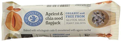 Doves Farm Gluten Free Apricot and Chia Seed Flapjack Bar 35g (Pack of 9)