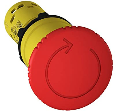 Schneider XB7NS8444 not-aus-Schalter Durchmesser 22, rot, Pilzkopf Durchmesser 40mm, Drehentriegelung, 2 Ö