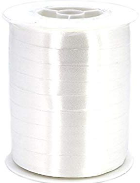 250 Meter Geschenkband Ringelband Breite 10mm Kräuselband Geschenk Geschenkverpackung Basteln, Schenken, Dekorieren (weiss)