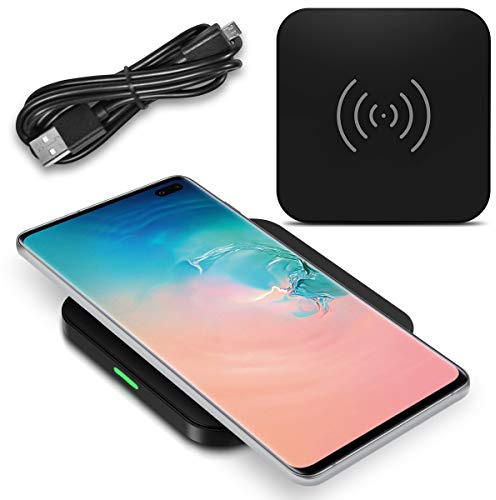 QI Wireless Ladestation kompatibel für Samsung Galaxy Note 10 Note 9 Note 8 S10+ S10e S10 S9+ S9 S8 Kabellos Charger Induktives Universal Schnell Ladegerät, Smartphone:Samsung Galaxy Note 10