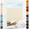 Schuette® Plissee mit Bohren zum Anschrauben ● Thermo Kollektion: Milk Tea (Beige) ● 140x150cm (Breite x Höhe) ● Suprafix Faltrollo Befestigung ● Bequeme Rollo Montage inkl. Video