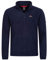 Höhenhorn Skyja - Felpa in pile da uomo con mezza zip, Blu scuro, S