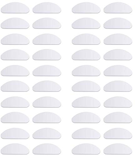 20 Paare Brille Nasenpads Brillen Pads Anti Rutsch Silikon Weiche Nasenpads Selbstklebende Nasenpads Adhesive Nasenpads Nasenpolster Brillen Pads für Gläser Sonnenbrille Brille (Weiss)