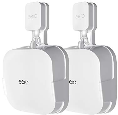 COOLWUFAN 2 Pack Outlet Wall Mount Holder for eero Pro 6 and Pro 6E