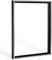 Bildershop-24 Schattenfugenrahmen mit Schattenfuge Lemgo Rahmen für Keilrahmenbilder und Leinwände 80 X 120cm Schwarz Silberglanz Antik