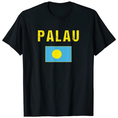Palauano Bandera Palau Camiseta