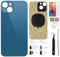Day-market 13 Rückglas Ersatz für iPhone 13 Back Cover Glas (6,1 Zoll) mit vorinstalliertem Klebeband + Montageanleitung + Reparaturwerkzeug + Displayschutzfolie (blau)