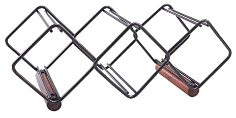 YANYUESHOP Porte-Bouteilles de vin empilable Porte-Bouteille de vin de Table Porte-Bouteille de vin en Fer créatif métal Maison présentoir à vin casier à vin Debout Libre