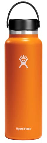 Hydro Flask 40 oz Wide Mouth with Flex Cap Stainless Steel Reusable Water Bottle Mesa - Vacuum Insulated, Dishwasher Safe, BPA-Free, Non-Toxic