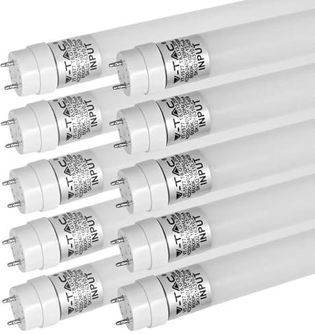 ZONE LED SET - LED Röhre 60cm, neutralweiß (4000 K), 850 Lumen, T8, G13-9W (ersetzt 18W), inklusive Starter, LED-TUBE Leuchtstoffröhre Neonröhre Leuchte Röhrenlampe, 10-er Pack