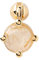 PdPaola Damen-Einzelner Ohrschmuck 925er Silber Farbstein One Size Beige 32022911