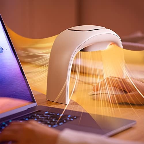 xuenair Beheiztes Mauspad, Handwärmer, 230 V, beheizter Schreibtischwärmer für Büro, Gaming, einstellbare Temperatur mit 1,5 m Kabel, Desktop-Handwärmer für Kinder, Männer und Frauen, Weiß