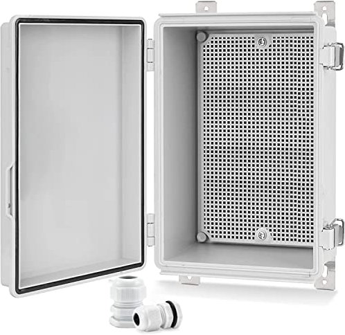 QL-LINRUN IP66 Waterproof Electrical Junction Box (5.9''x5.9''x3.6'') - ABS, Water Resistant, for Large Factories, Electronic Power, DIY Projects