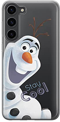 ERT Group Handyhülle für Samsung S23 Original und offiziell Lizenziertes Disney Muster Olaf 001 optimal an die Form des Handy angepasst, teilweise transparent
