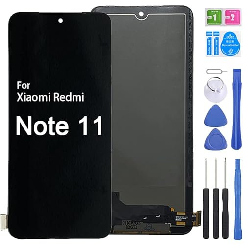 iYAiYO Pantalla Incell Pantalla Digitalizador Pantalla Táctil Reemplazo Compatible con Xiaomi Redmi Note 11 (Versión Internacional) Pantalla Completa con Herramientas -Negro