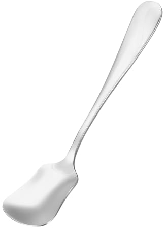 sourcing map Cucchiaio da gelato da 12,7 cm in acciaio inox, cucchiaino da caffè, cucchiaino da dessert, per frutta, gelato, zucchero, dessert, argento