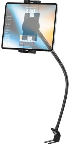 Support de tablette pour voiture/camion Seat Rail pour téléphone et iPad de 4,7 à 12,9 - Réglable - Pour voiture ou véhicule - Compatible avec iPad Pro/Air/Mini, Galaxy Tab, iPhone, tablettes