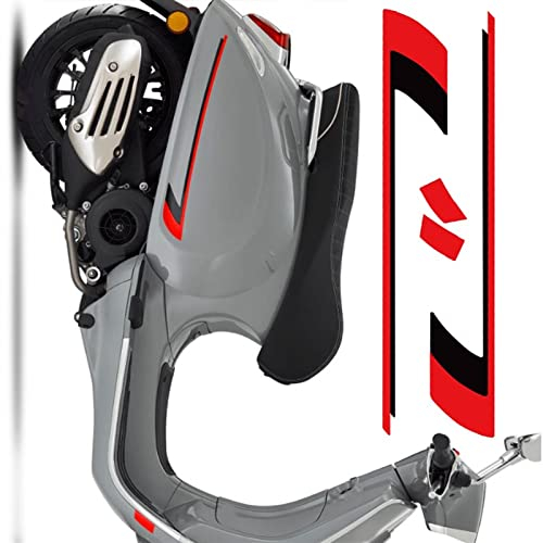 FLYIFE Reflektierende Motorrad Aufkleber Grafik Kit Koffer Zubehör Aufkleber Für Vespa Für Piaggio GTS 300 Super Sport 2019 2020 HPE Zubehör (Color : 2)
