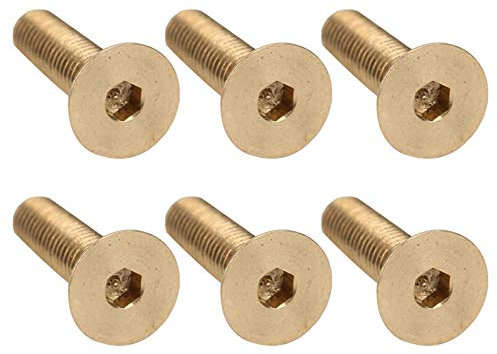 Flache Sechskantschraube, 50 Stück Innensechskant-Flachkopfschraube, M3 Senkkopf aus Reinem Kupfer, Industrielles Hardware-Werkzeug für Heimdekoration, Holzbearbeitung,