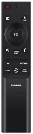 AH81-15047A AH81-15498A Replace Remote Compatible with Samsung SoundBar HW-Q930b HW-C400 HW-S60B/ZC HW-S61B/ZC HW-S60B HW-S61B HW-B45E HW-B67E HW-M430/ZA HWM450 AH5902758A HWM430 HW-MM37