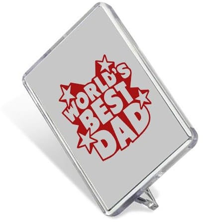 World's Best Dad, Best Dad Gifts, Sentimental Keepsake Memories Fridge Magnet.