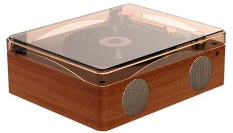 PAMENET Retro lettore CD Bluetooth 5.0 ricaricabile altoparlante incorporato lettore musicale portatile USB HiFi Player con a infrarossi B